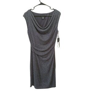 Elegant Jessica Howard Gray Dress with Silver Accents